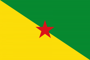 Bandeira da Guiana Francesa.