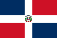 Bandeira da República Dominicana.