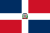 Bandeira da República Dominicana.