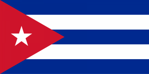 Bandeira de Cuba.